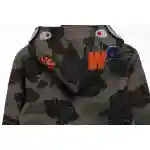 BAPE Overlay Camouflage Shark Zip Hoodie Green