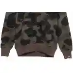 BAPE Overlay Camouflage Shark Zip Hoodie Green