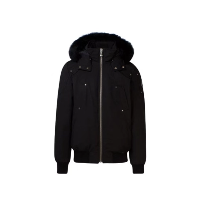  Moose Knuckles （M）Original Ballistic Bomber Jacket Black Fur（NFC) 01
