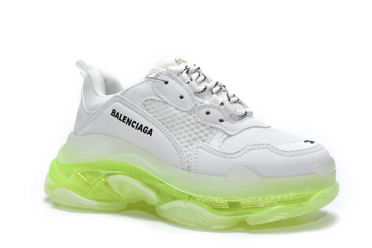 Balenciaga Triple S White Green 544351 W0901 9010