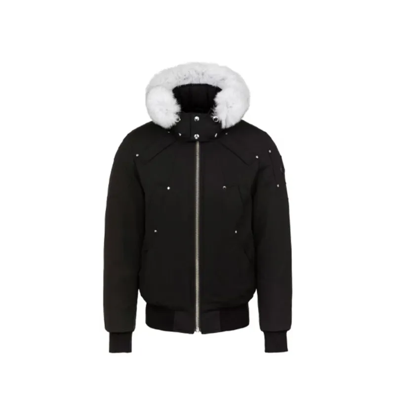 Moose Knuckles Original Ballistic Bomber Jacket White Fur（NFC）