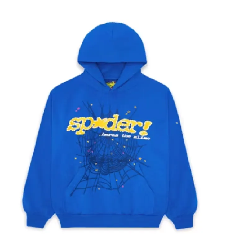  Sp5der TC Hoodie Blue
