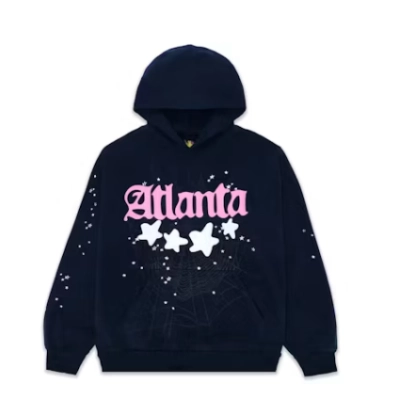 Sp5der Atlanta Hoodie Navy 01
