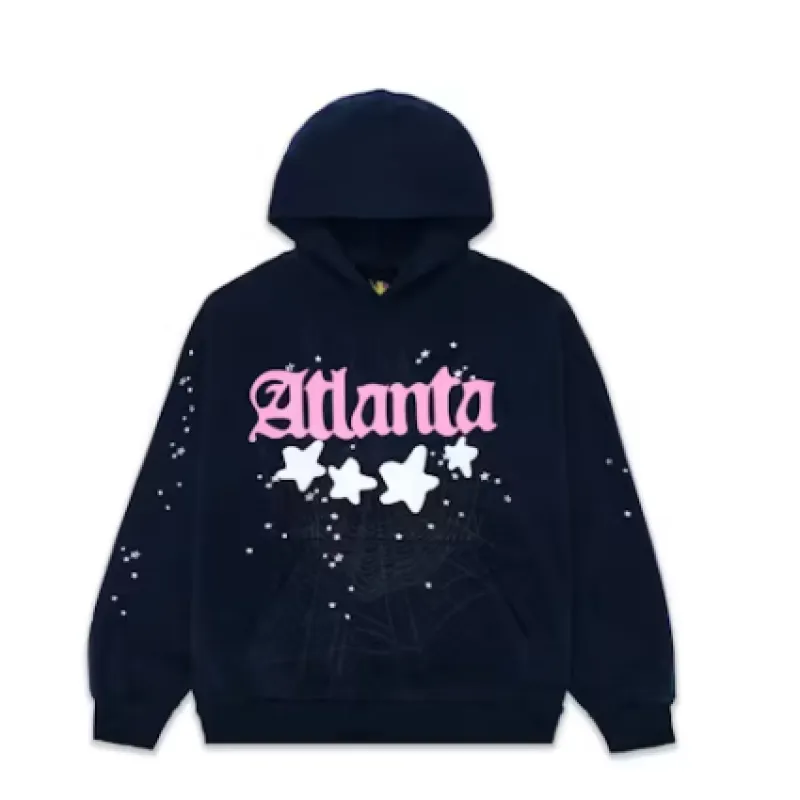 Sp5der Atlanta Hoodie Navy