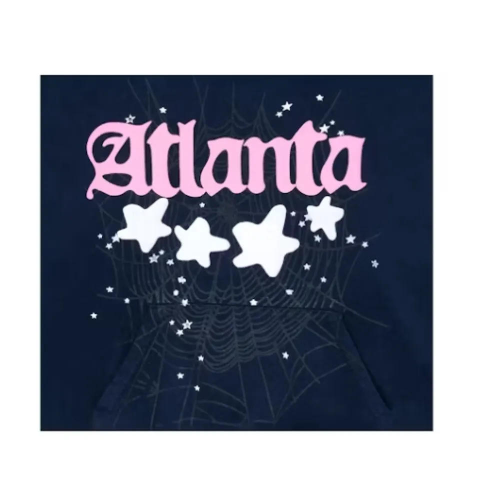 Sp5der Atlanta Hoodie Navy
