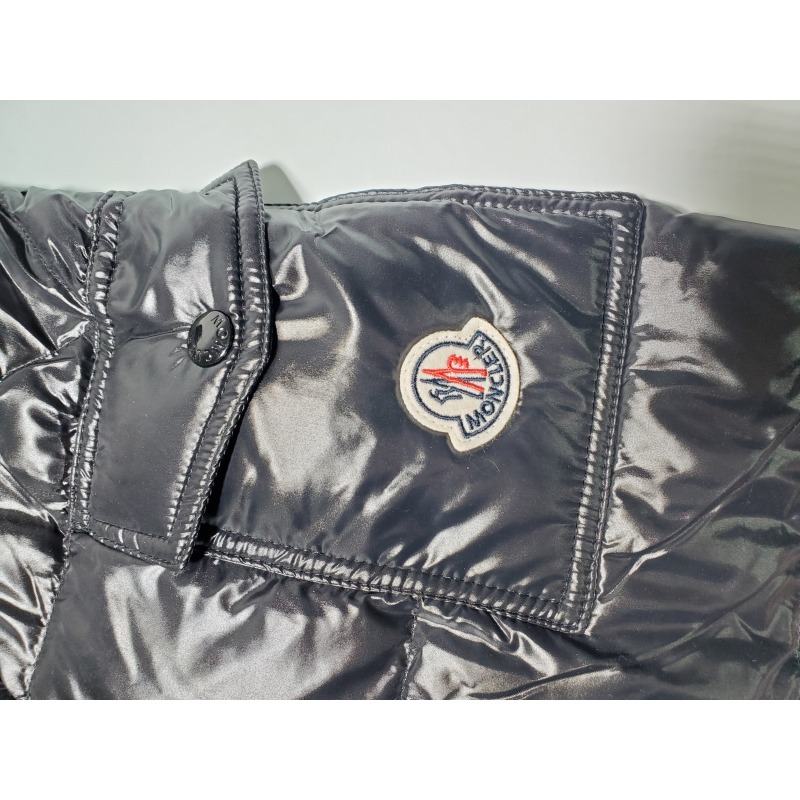 Moncler  Maya Lacquered Down Jacket Black