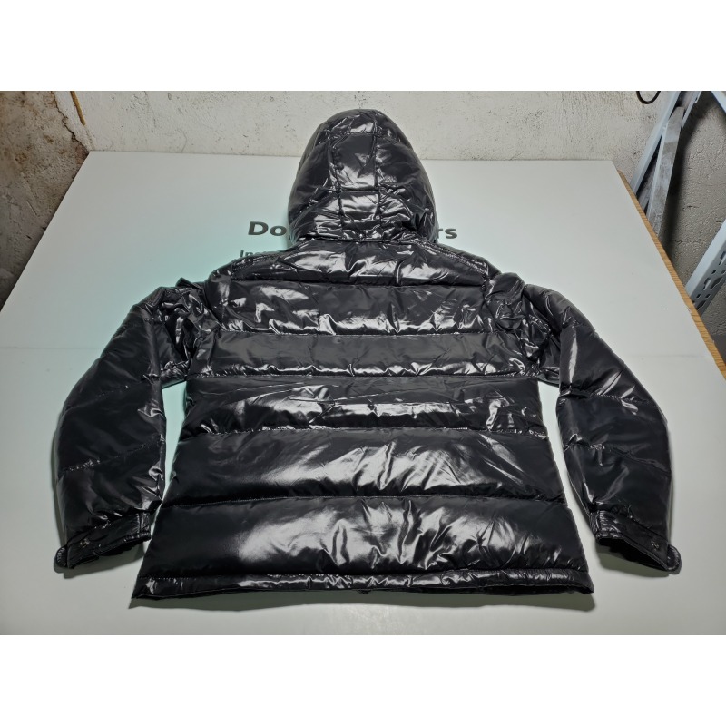 Moncler  Maya Lacquered Down Jacket Black
