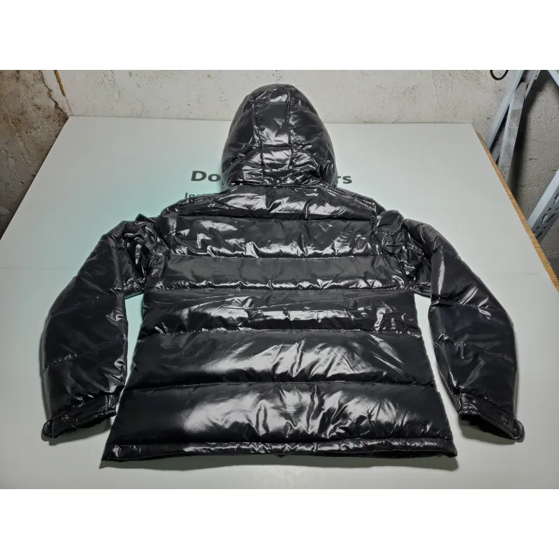 Moncler  Maya Lacquered Down Jacket Black