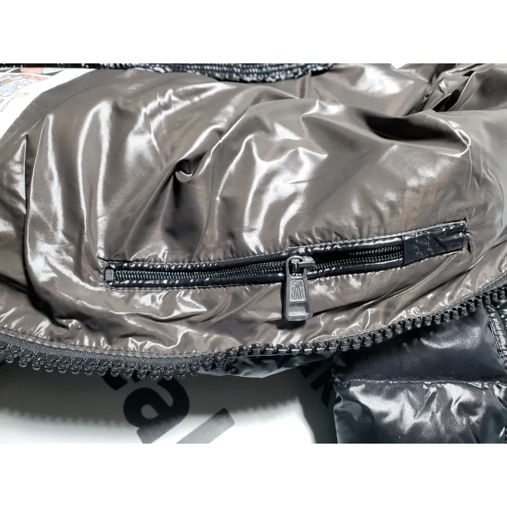 Moncler  Maya Lacquered Down Jacket Black