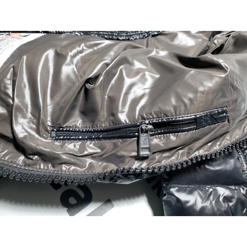 Moncler  Maya Lacquered Down Jacket Black