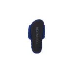  Balenciaga Furry Slide Blue 654747W2DO14096