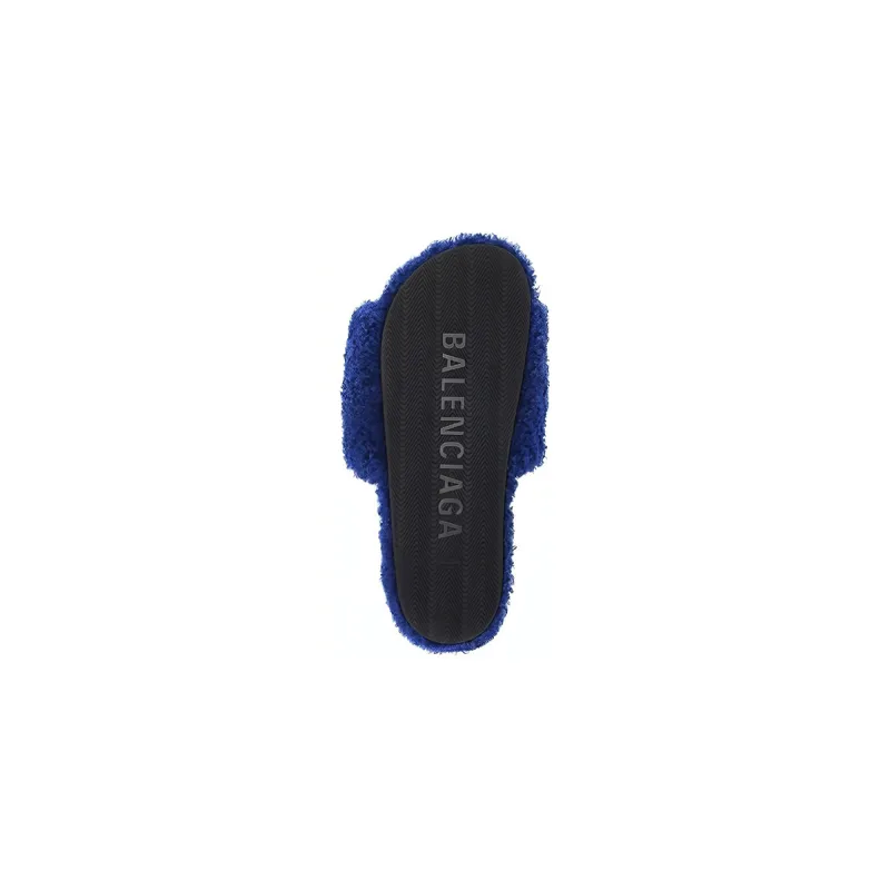 Balenciaga Furry Slide Blue 654747W2DO14096
