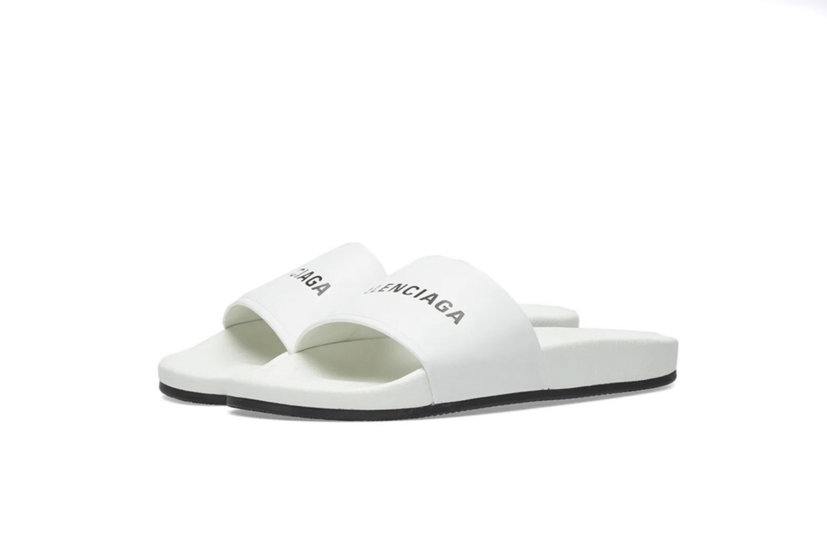 Balenciaga Pool Slide White 565826 W1S80 9034