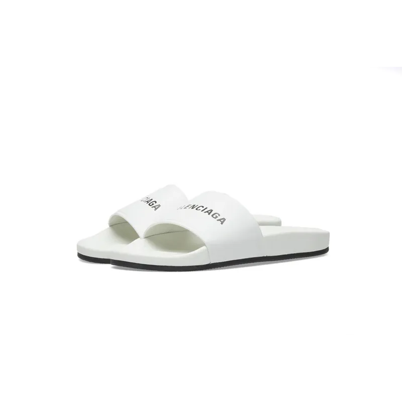  Balenciaga Pool Slide White 565826 W1S80 9034
