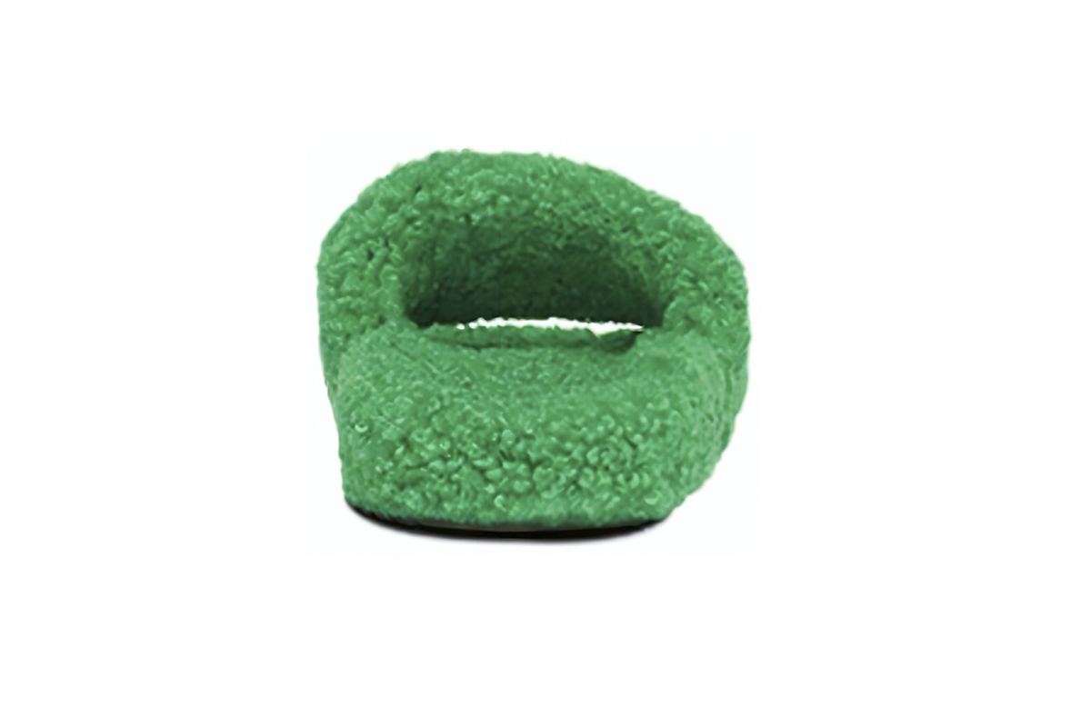Balenciaga Furry Slide Green 654261W2DO13060