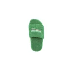 Balenciaga Furry Slide Green 654261W2DO13060