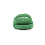 Balenciaga Furry Slide Green 654261W2DO13060
