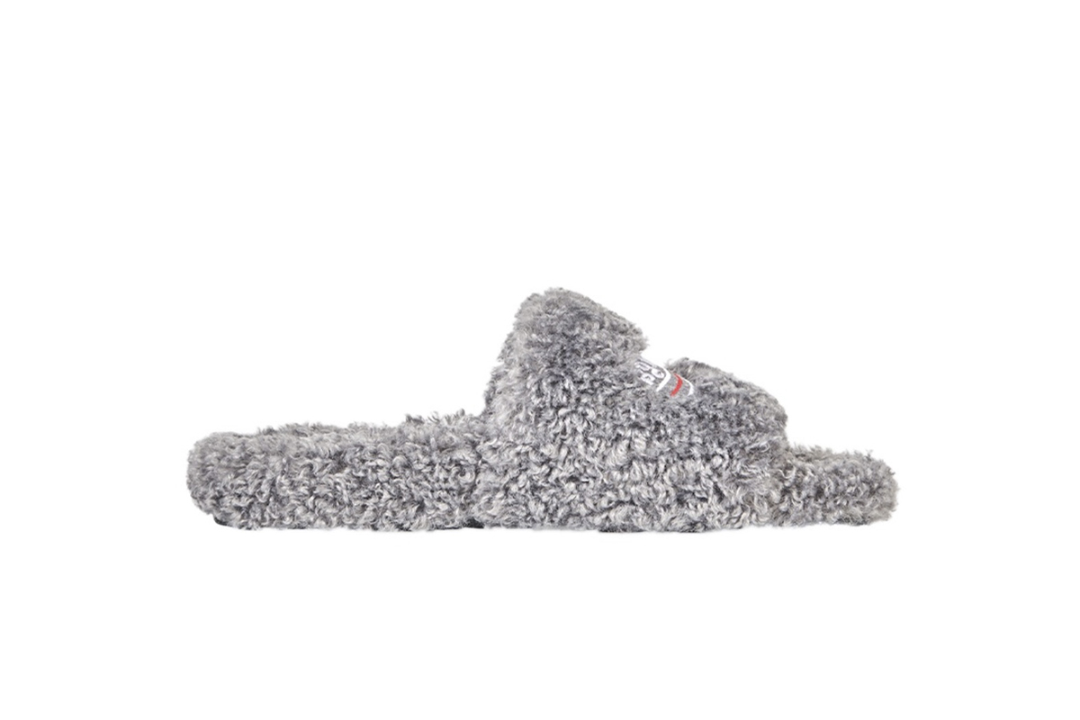 Balenciaga Furry Slide Grey 654261W2D011596