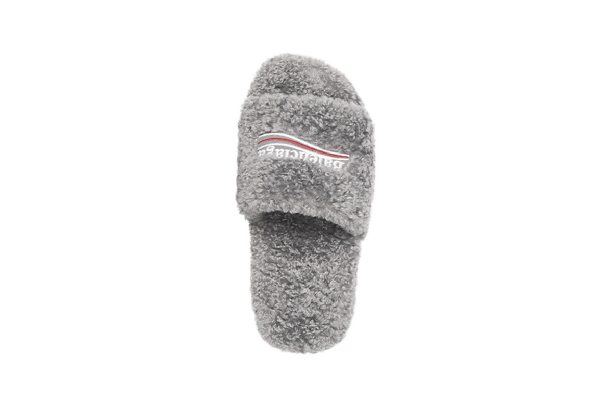 Balenciaga Furry Slide Grey 654261W2D011596