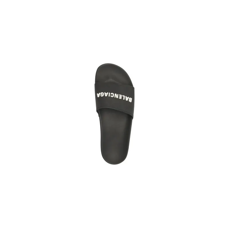 Balenciaga Pool Slide Black White 565547W1S801006