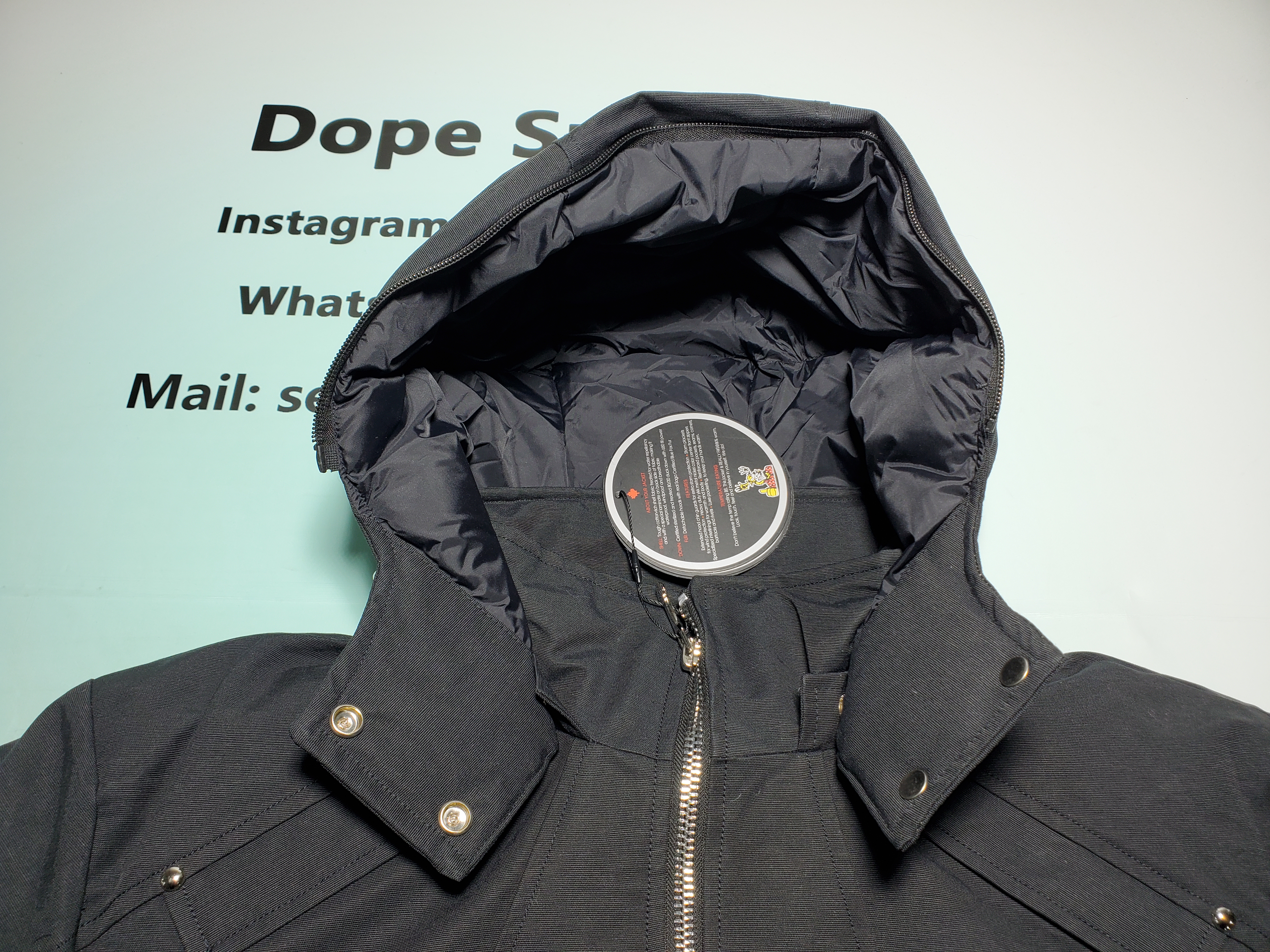 Moose Knuckles Original Ballistic Bomber Jacket Black Fur(NFC)