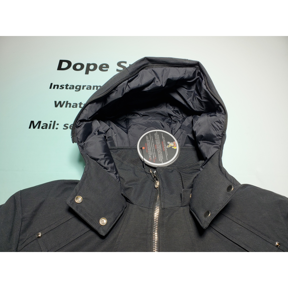  Moose Knuckles Original Ballistic Bomber Jacket Black Fur（NFC)