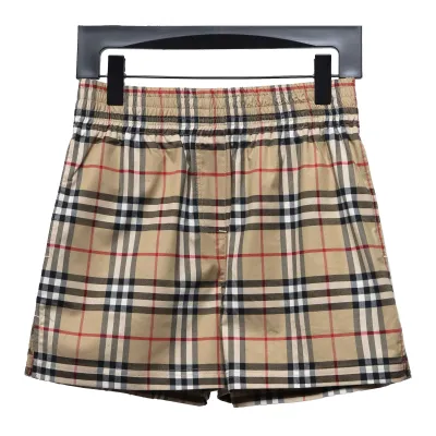 Burberry Classic Black Trimmed Webbing Check Shorts 02
