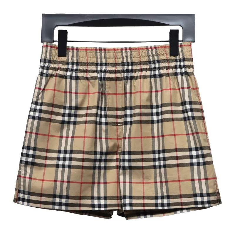 Burberry Classic Black Trimmed Webbing Check Shorts