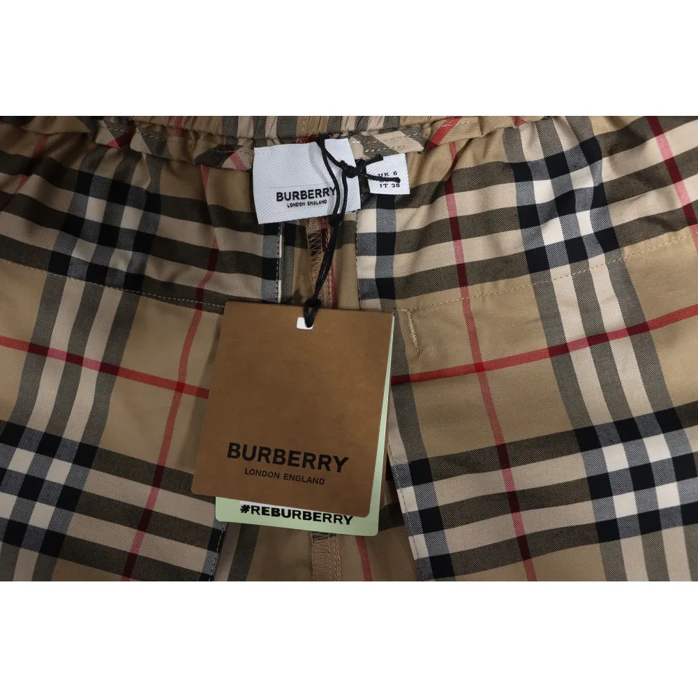 Burberry Classic Black Trimmed Webbing Check Shorts