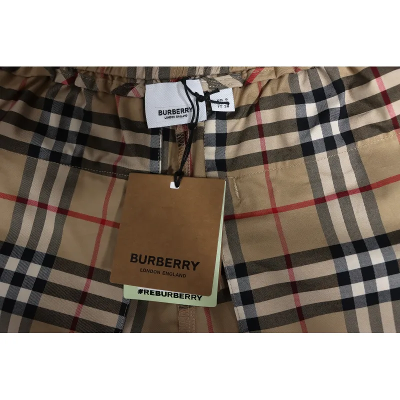 Burberry Classic Black Trimmed Webbing Check Shorts