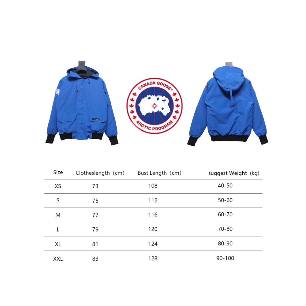 Canada Goose 01 Short Down Jacket Blue