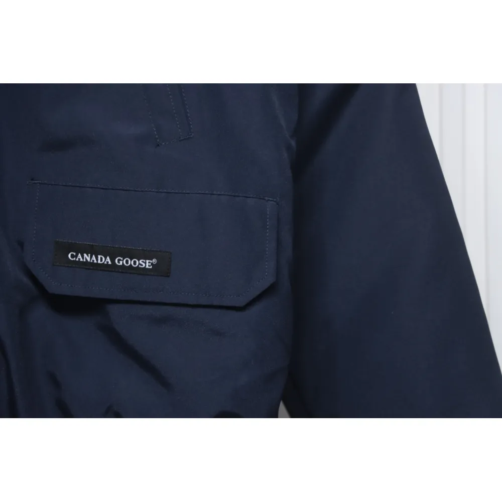 Canada Goose 01 Short Down Jacket Navy Blue