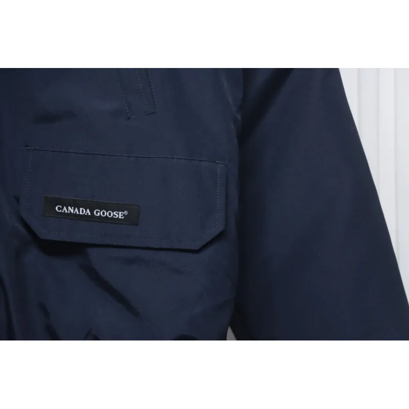 Canada Goose 01 Short Down Jacket Navy Blue