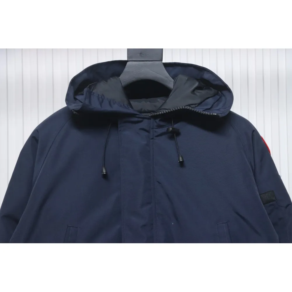 Canada Goose 01 Short Down Jacket Navy Blue