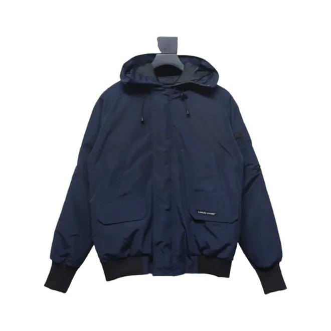 Canada Goose 01 Short Down Jacket Navy Blue