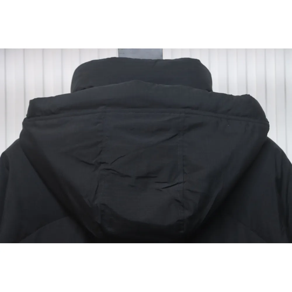 Canada Goose CG Cuffed Solid Color Zip Down Jacket Black 
