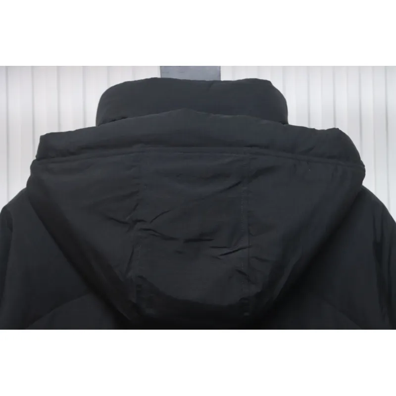 Canada Goose CG Cuffed Solid Color Zip Down Jacket Black 