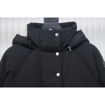 Canada Goose CG Cuffed Solid Color Zip Down Jacket Black 
