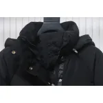 Canada Goose CG Cuffed Solid Color Zip Down Jacket Black 