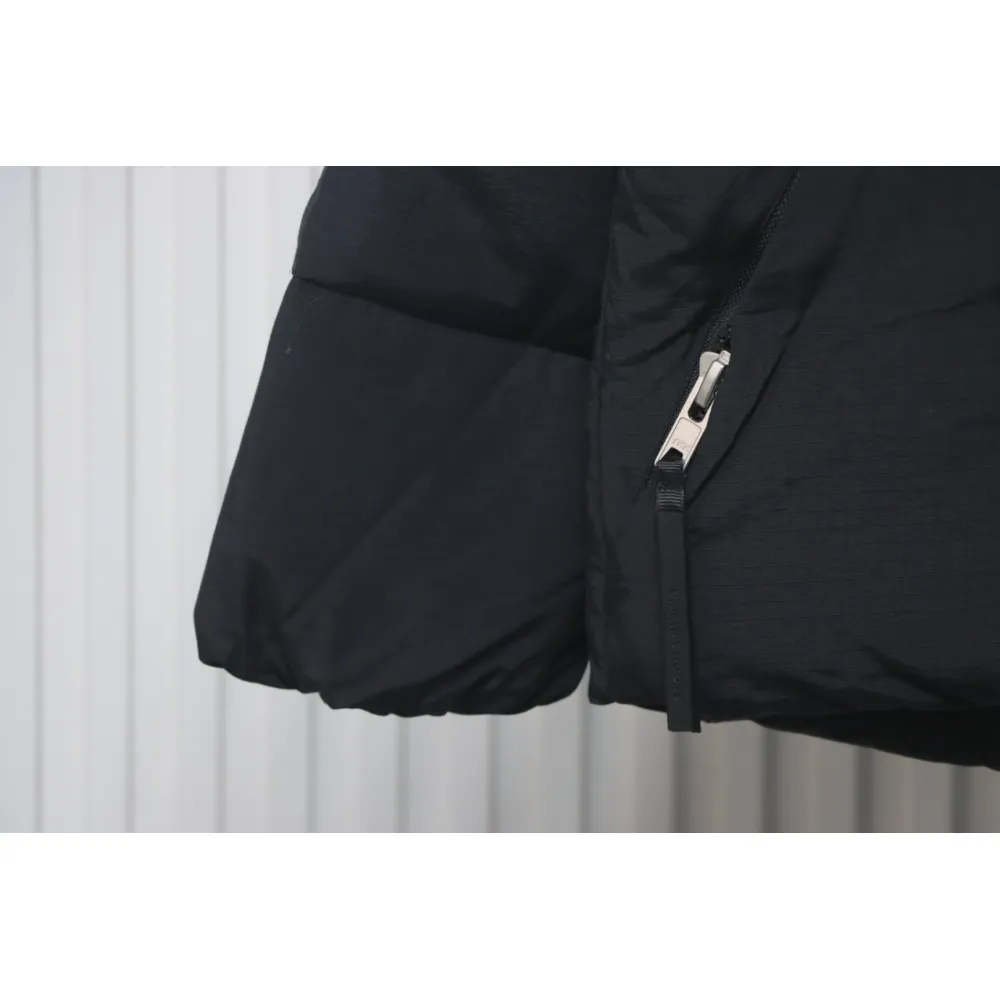 Canada Goose CG Cuffed Solid Color Zip Down Jacket Black 