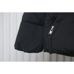 Canada Goose CG Cuffed Solid Color Zip Down Jacket Black 