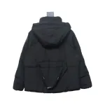 Canada Goose CG Cuffed Solid Color Zip Down Jacket Black 