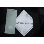 Canada Goose CG Cuffed Solid Color Zip Down Jacket Black 
