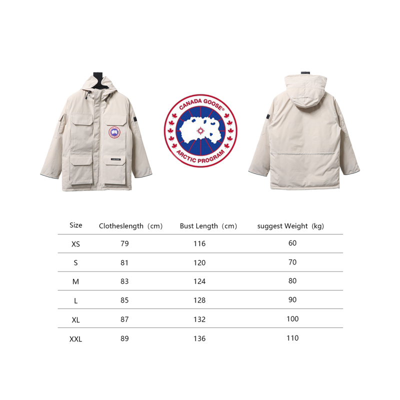 Canada Goose Down Jacket Beige