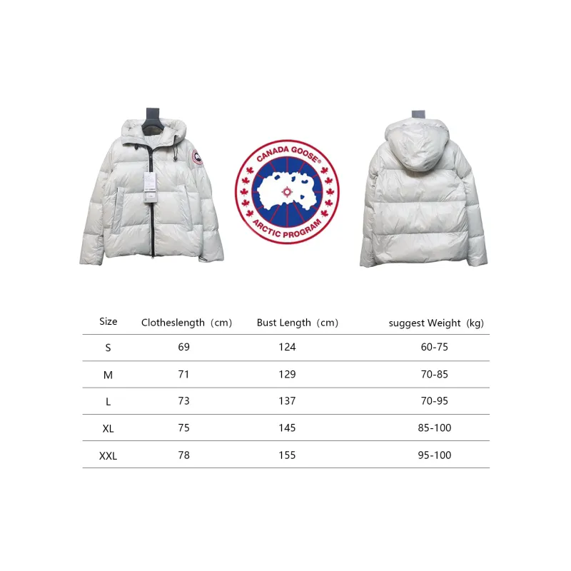 Canada Goose Limited New GROFTON Puff Down Jacket White