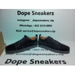 Christian Louboutin Louis Junior Spikes Flat Black 1130573CM53