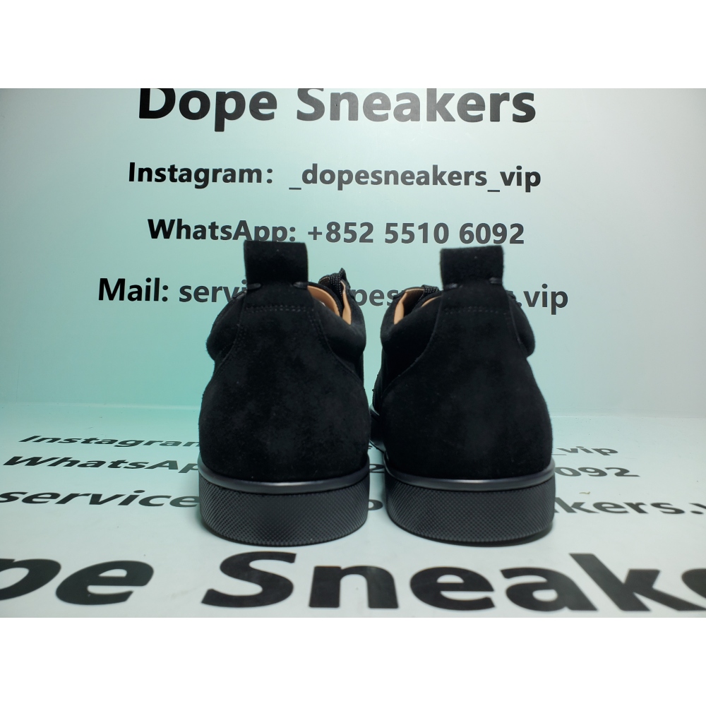 Christian Louboutin Louis Junior Spikes Flat Black 1130573CM53