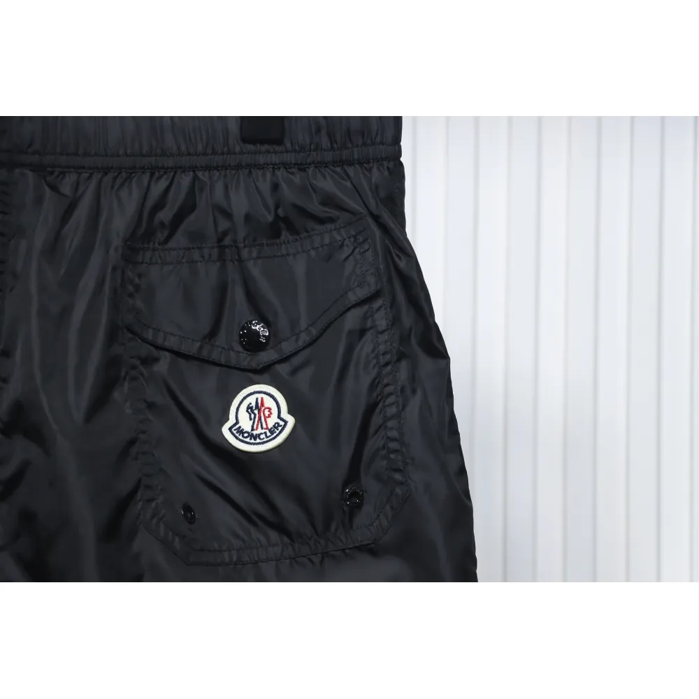 Moncler Classic Pocket Logo Woven Shorts Black