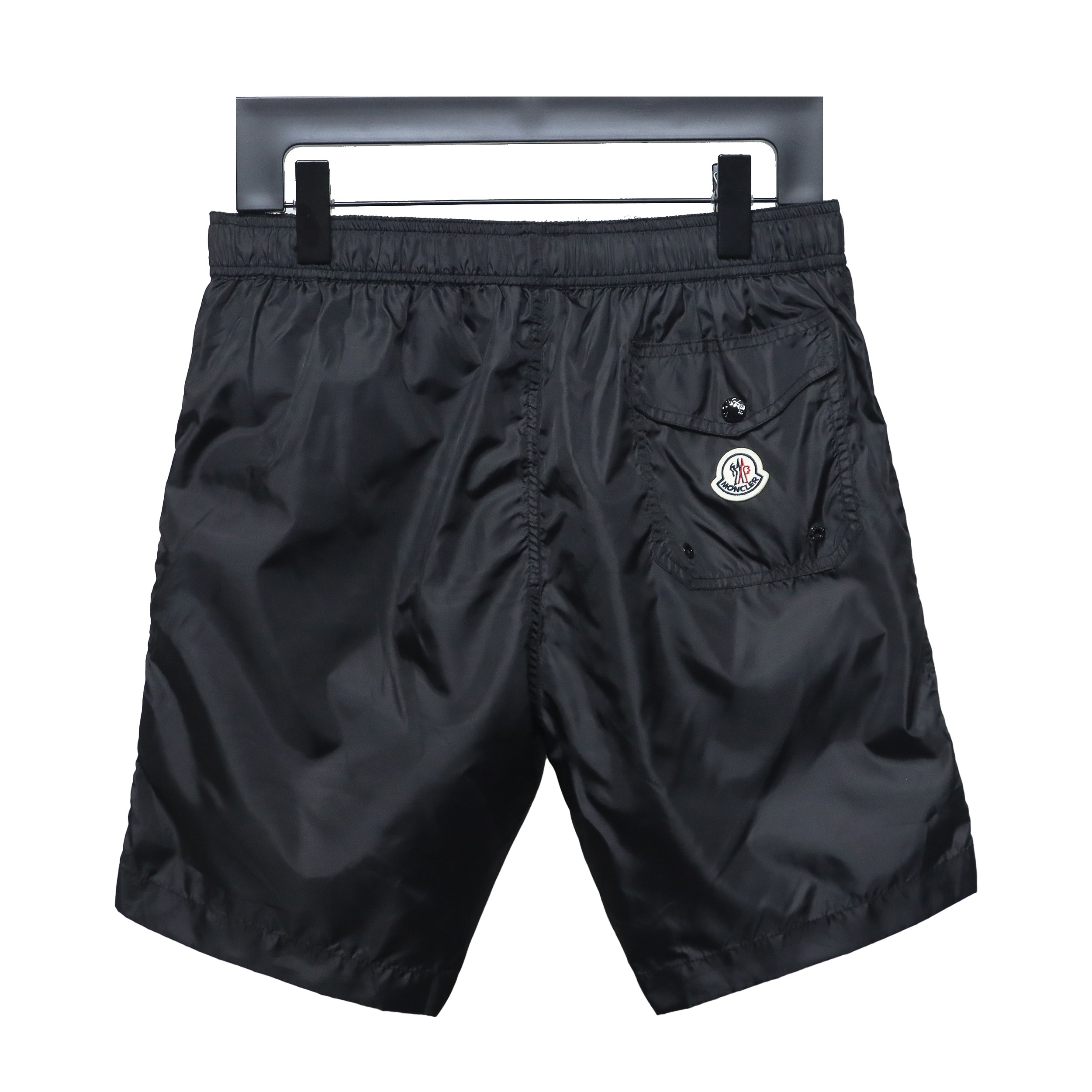 Moncler Classic Pocket Logo Woven Shorts Black