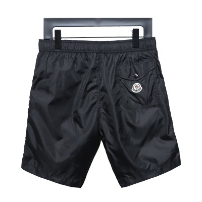 Moncler Classic Pocket Logo Woven Shorts Black 01